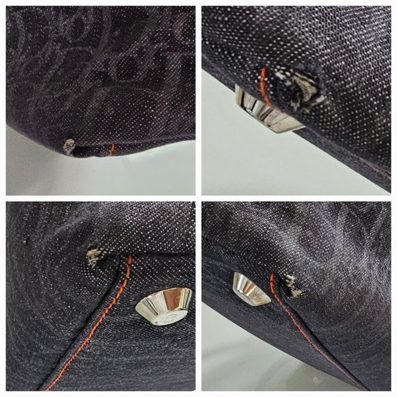 DIOR Christian Dior Denim Blue Trotter Flight Bag - Picture 16 of 16